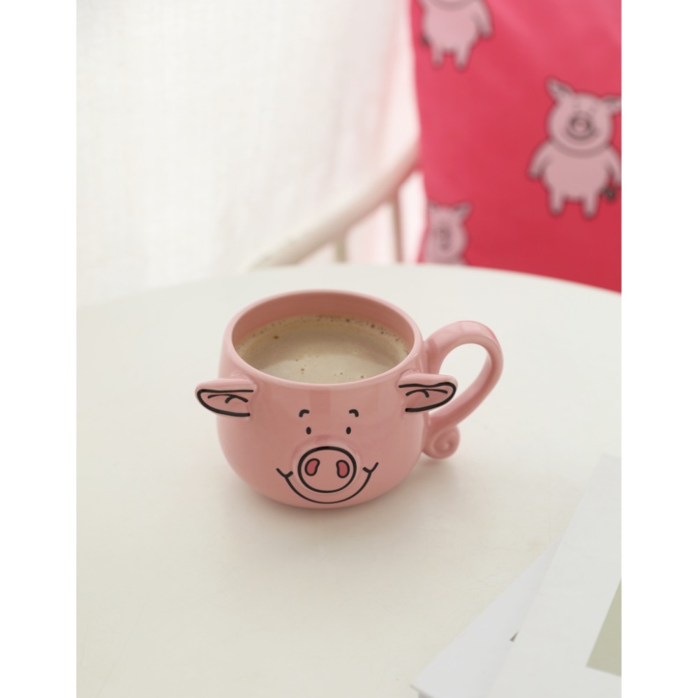 𝖯𝗂𝗀𝗅𝗂𝗄𝖾𝗆𝖾♡ 英國馬莎Pecy Pig🐽粉紅豬豬馬克杯咖啡杯掛耳咖啡杯早餐杯Jan2024-細節圖6