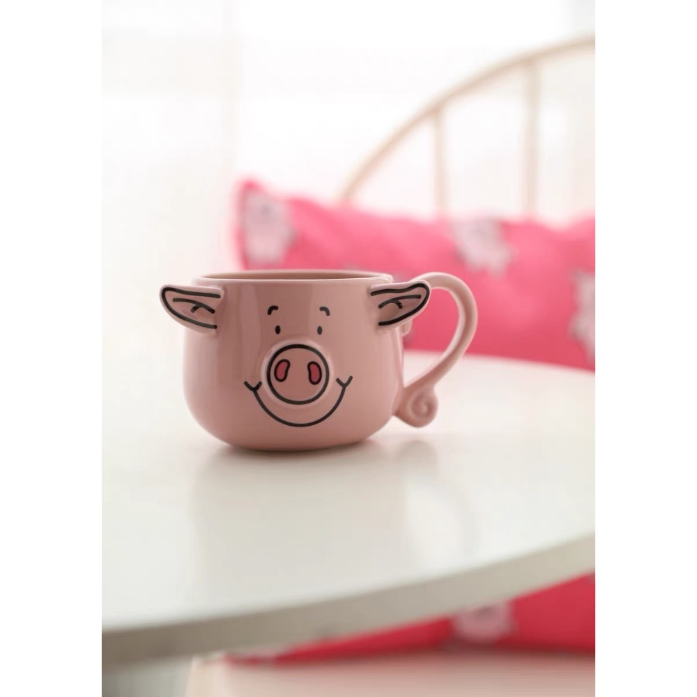 𝖯𝗂𝗀𝗅𝗂𝗄𝖾𝗆𝖾♡ 英國馬莎Pecy Pig🐽粉紅豬豬馬克杯咖啡杯掛耳咖啡杯早餐杯Jan2024-細節圖8