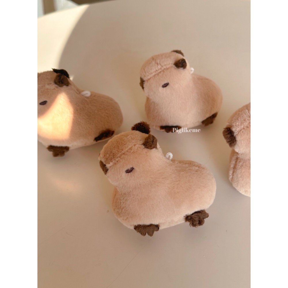 𝖯𝗂𝗀𝗅𝗂𝗄𝖾𝗆𝖾 |肥肥水豚吊飾 卡比巴拉Capybara可愛毛茸茸水豚 誰沒不就送他一隻😆-細節圖6