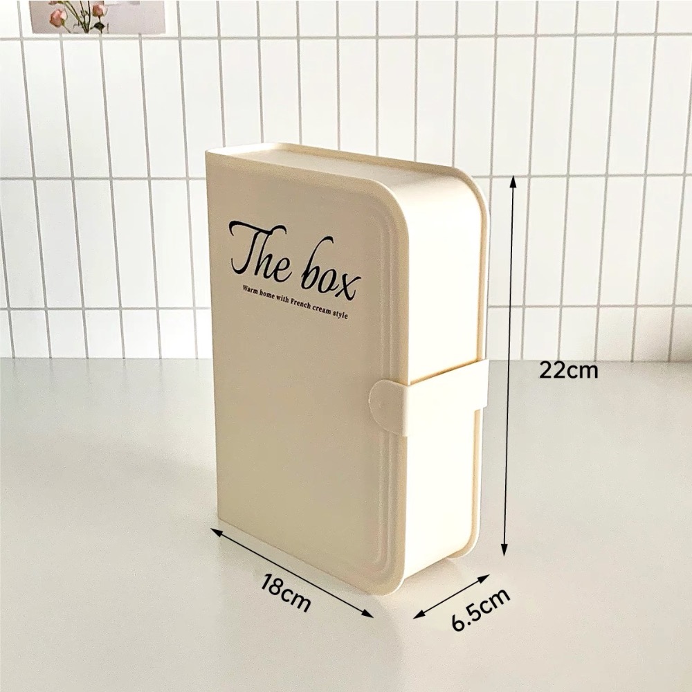 ￼Piglikeme | 放哪都好看的～奶油白書本造型充電線小物收納盒 桌上收納 飾品收納 居家收納-細節圖7