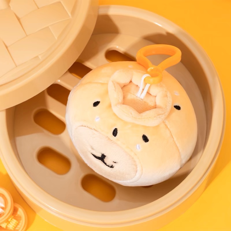 ￼Piglikeme |線條小狗Maltese可愛包子餃子造型鑰匙圈吊飾🥟-細節圖5