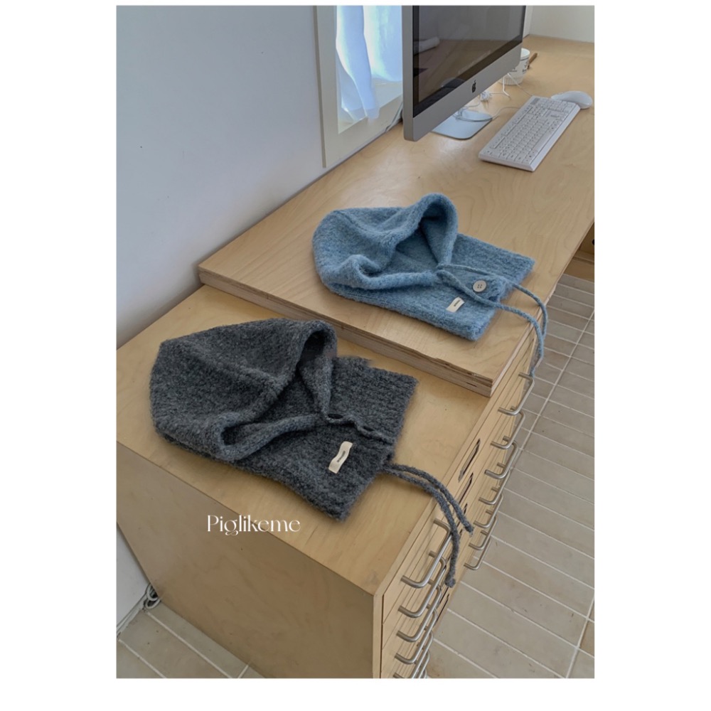 ￼Piglikeme | 現貨+預購📦韓國最流行的穿搭必備單品針織帽 巴拉克拉法帽 毛帽 帽子 保暖帽-細節圖5