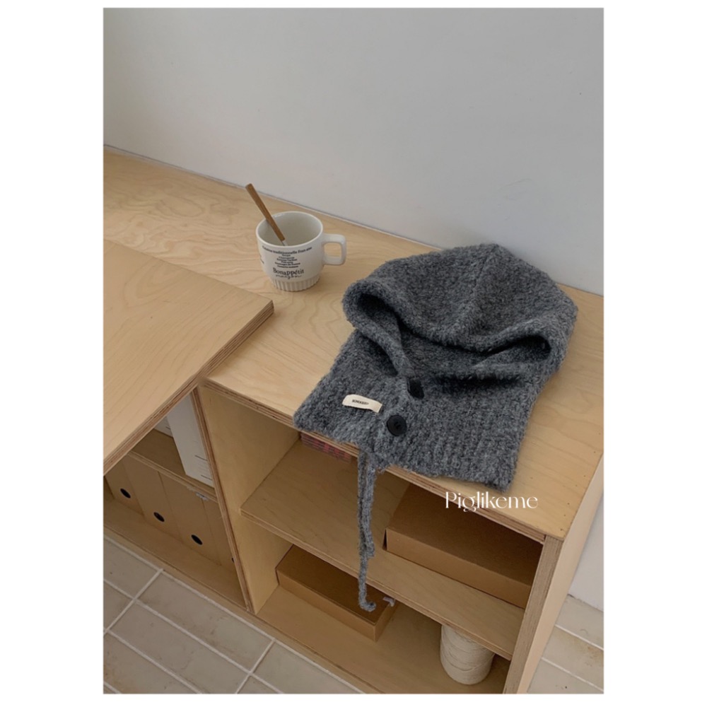 ￼Piglikeme | 現貨+預購📦韓國最流行的穿搭必備單品針織帽 巴拉克拉法帽 毛帽 帽子 保暖帽-細節圖6
