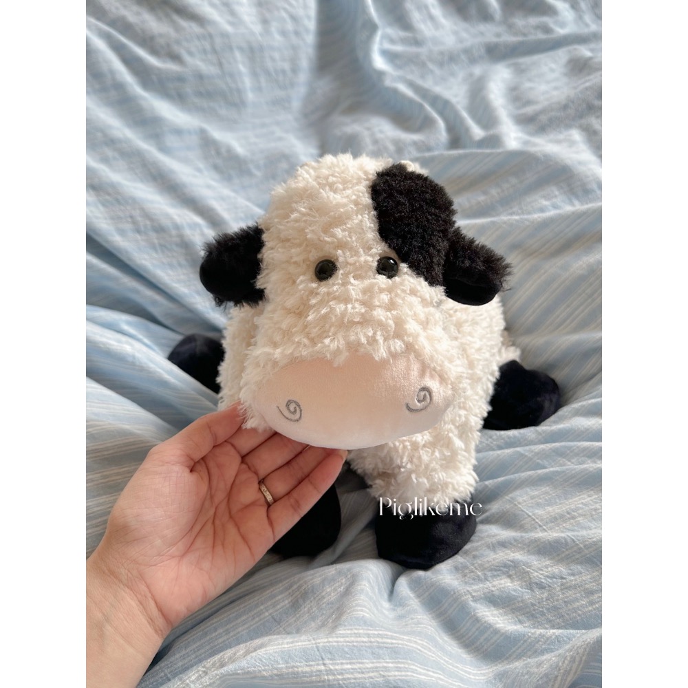 Piglikeme | 𝙁𝙡𝙪𝙛𝙛𝙮 𝘾𝙤𝙬抱抱鬆軟奶牛泡泡🐮牛牛造型可愛抱枕 午睡枕-細節圖2