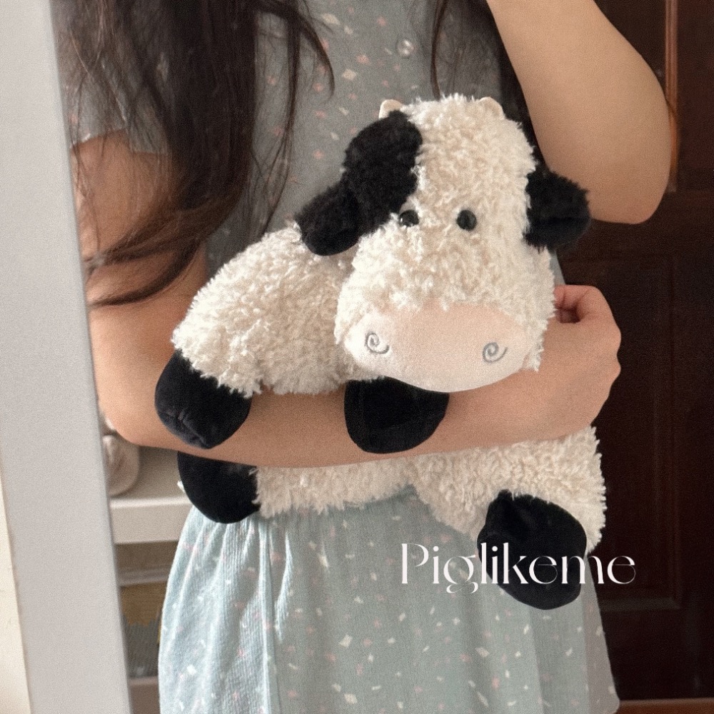 Piglikeme | 𝙁𝙡𝙪𝙛𝙛𝙮 𝘾𝙤𝙬抱抱鬆軟奶牛泡泡🐮牛牛造型可愛抱枕 午睡枕-細節圖6