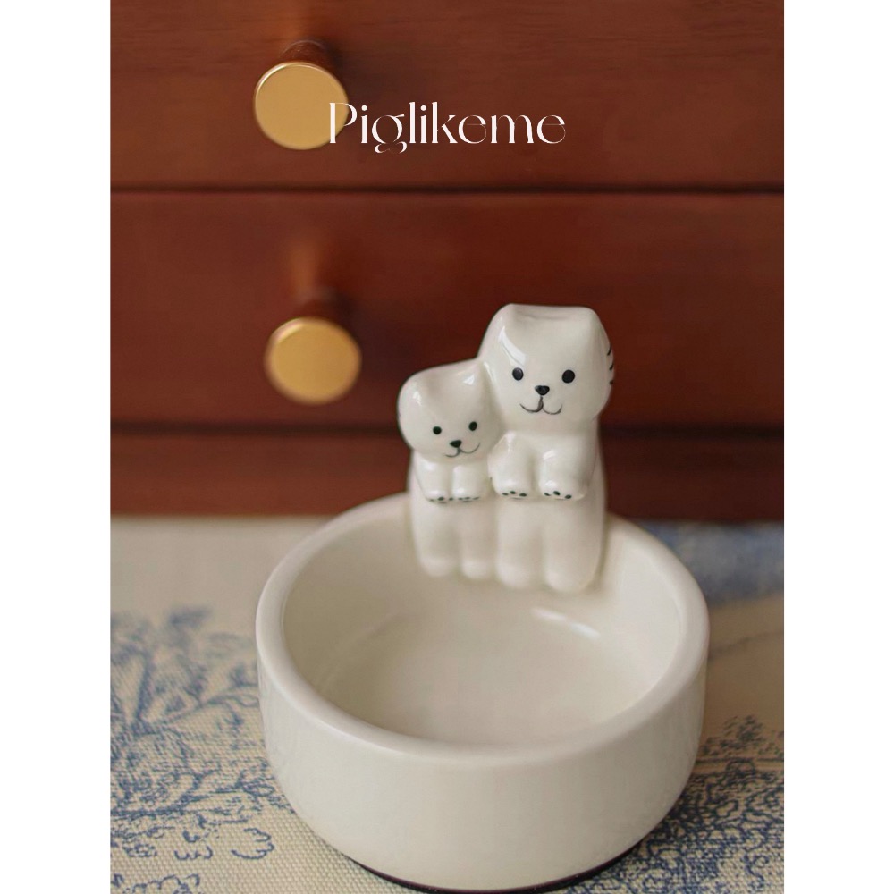 Piglikeme| 暖手小貓蠟燭台 飾物收納 擺設禮物-規格圖7