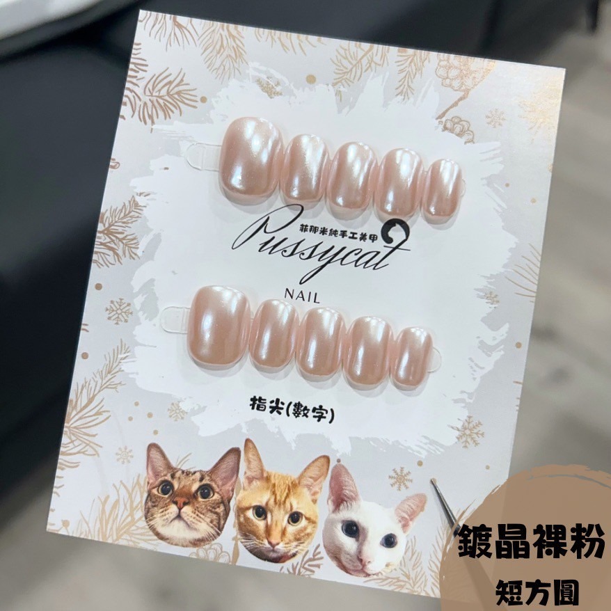 裸色【台灣現貨實拍】純手工美甲片｜手工穿戴甲-規格圖4