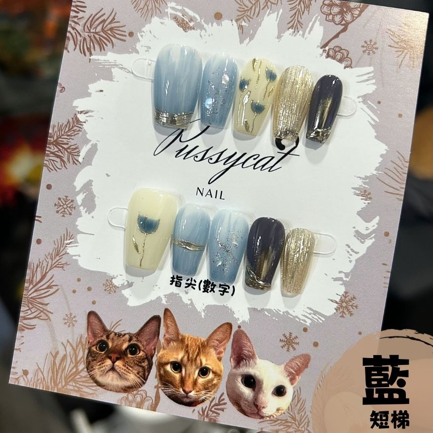 鬱金香②【台灣現貨實拍】純手工美甲片｜手工穿戴甲-規格圖4