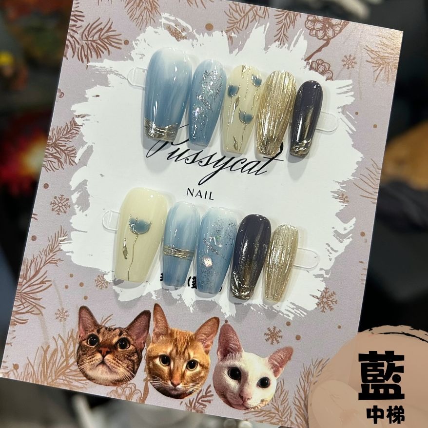 鬱金香②【台灣現貨實拍】純手工美甲片｜手工穿戴甲-規格圖4