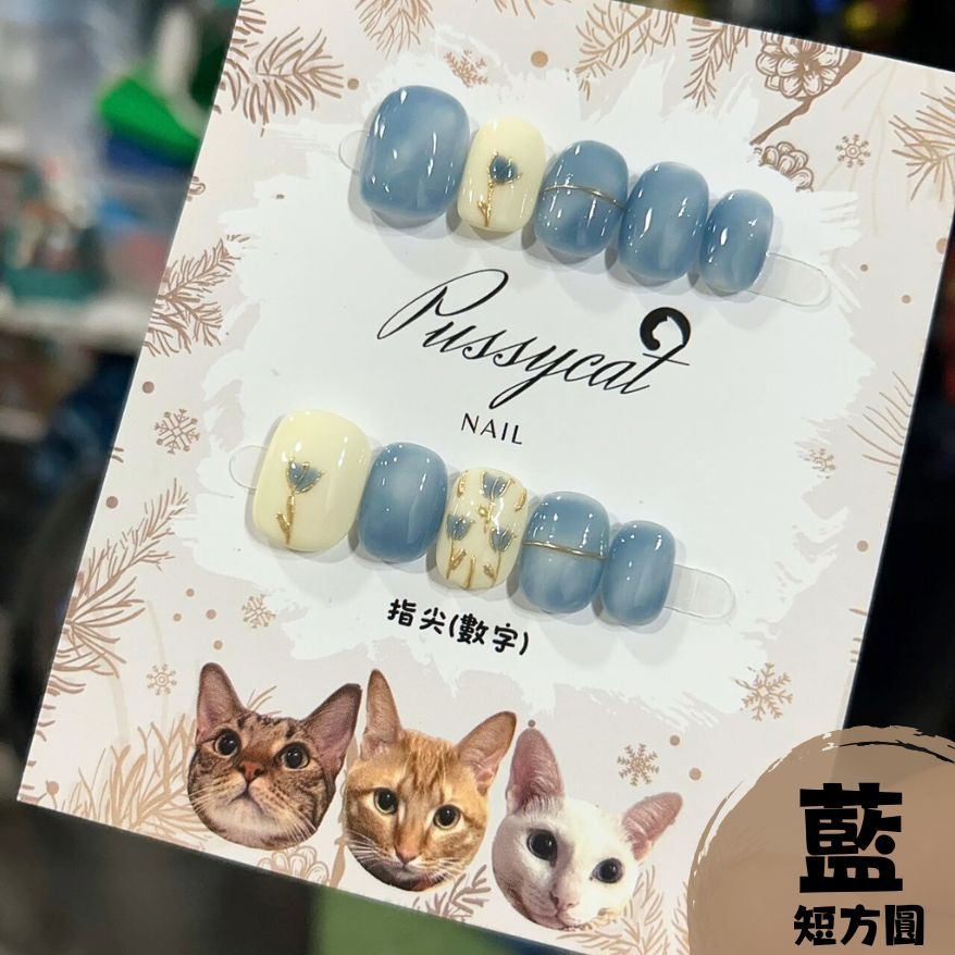 鬱金香【台灣現貨實拍】純手工美甲片｜手工穿戴甲-規格圖4