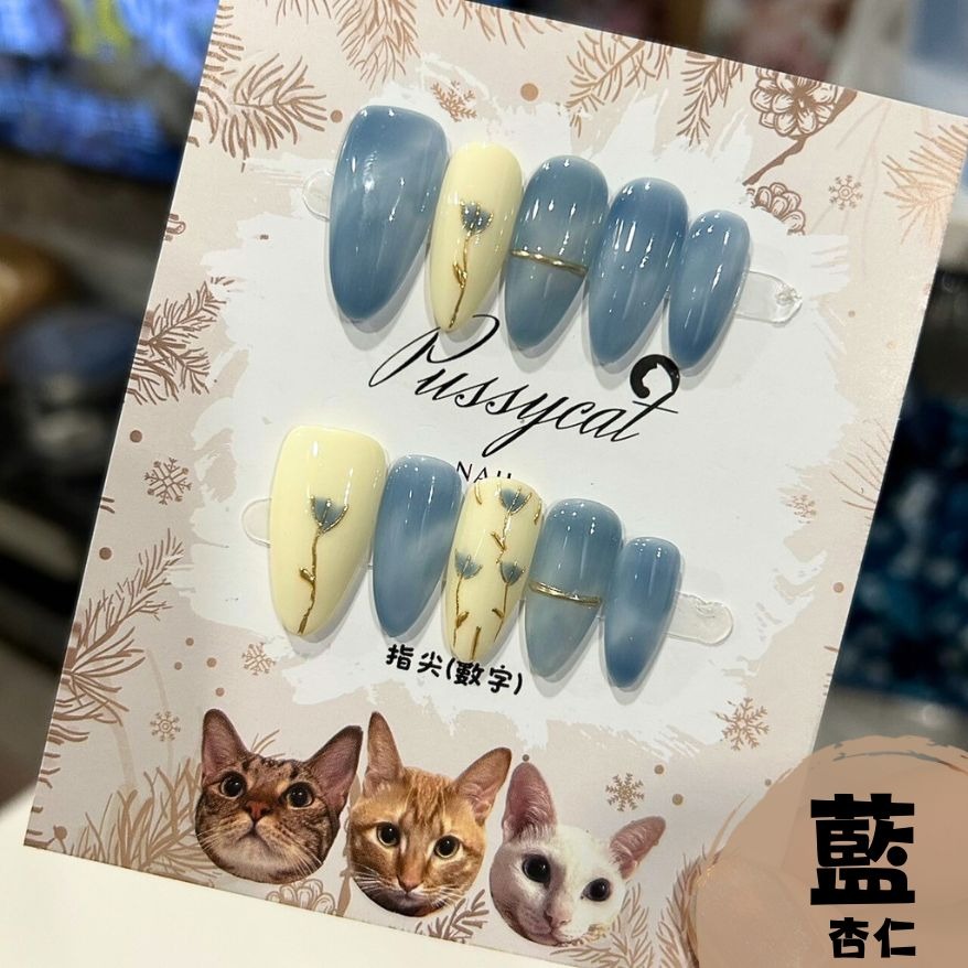 鬱金香【台灣現貨實拍】純手工美甲片｜手工穿戴甲-規格圖4
