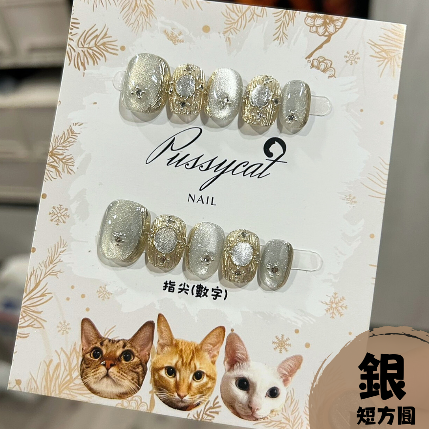 布拉契提貓眼【台灣現貨實拍】純手工美甲片｜手工穿戴甲-規格圖4