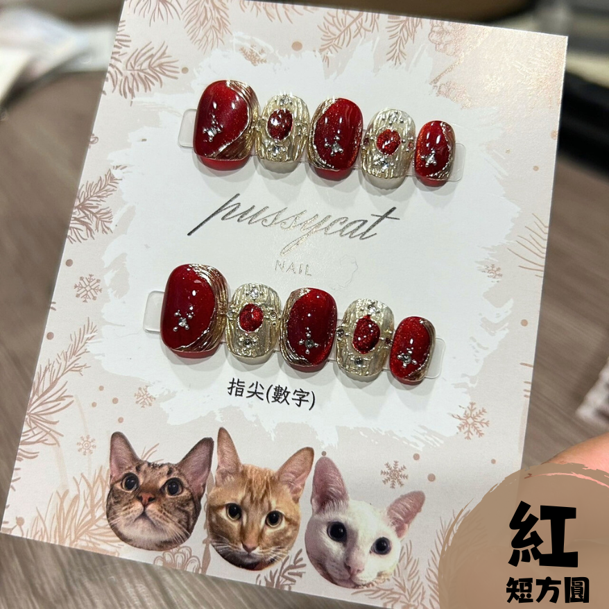 布拉契提貓眼【台灣現貨實拍】純手工美甲片｜手工穿戴甲-規格圖4