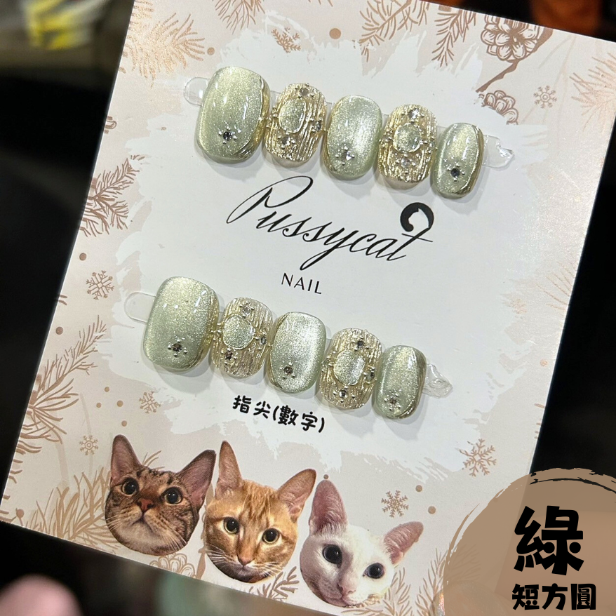 布拉契提貓眼【台灣現貨實拍】純手工美甲片｜手工穿戴甲-規格圖4