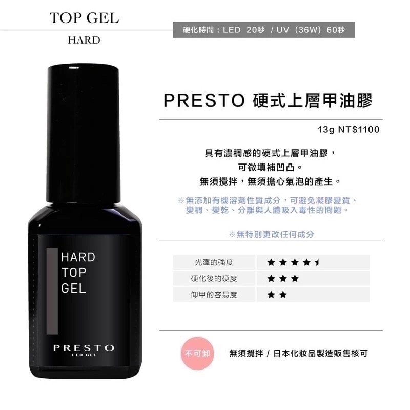 日本presto甲油膠   功能膠-細節圖6