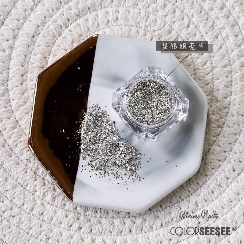 78-2 ❤️必買實搭亮粉！質感超好！高級感 美甲大小混合閃粉/亮片/亮粉/粗亮片日式饰品-細節圖4