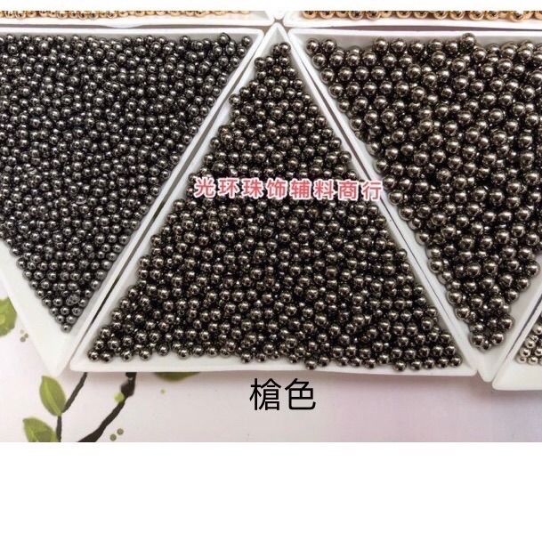 57-4 大尺寸 2.0mm 3.0mm金屬圓形鋼珠 電鍍珠 美甲飾品 美甲材料 美甲工具 美甲 美甲鑽飾 美甲用品-細節圖4