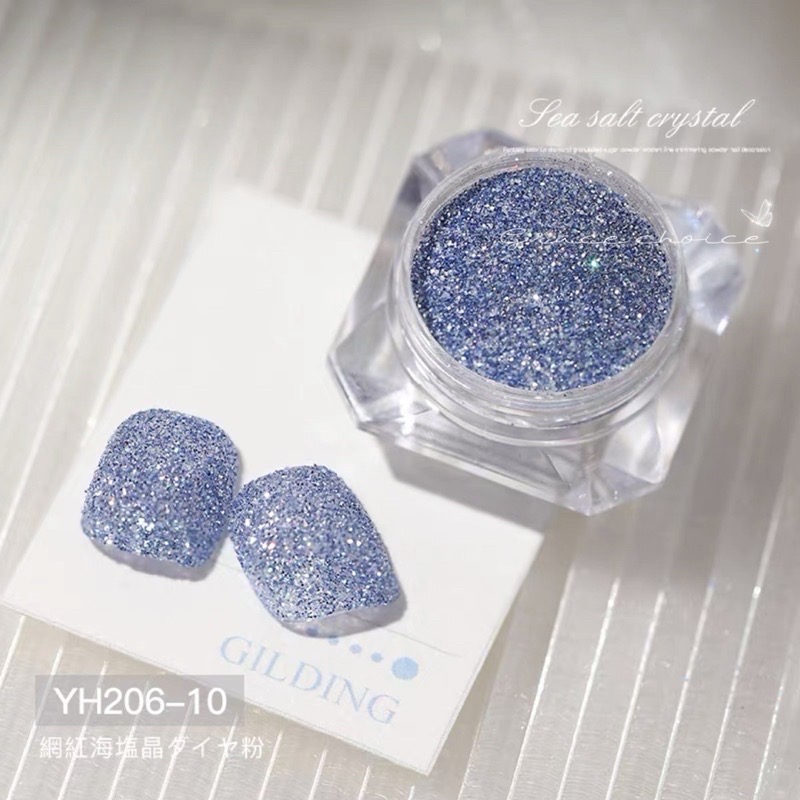 66-6 超閃鐳射亮片水晶砂糖粉 海鹽晶鑽粉指甲裝飾 韓國亮粉 韓國亮片 韓系美甲-細節圖4