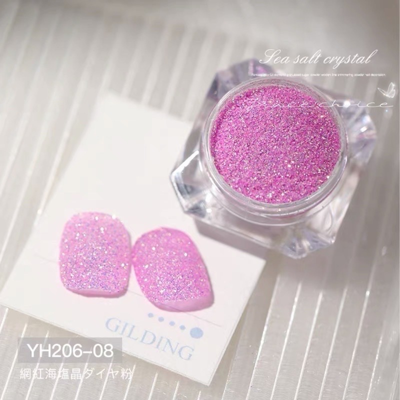 66-6 超閃鐳射亮片水晶砂糖粉 海鹽晶鑽粉指甲裝飾 韓國亮粉 韓國亮片 韓系美甲-細節圖5