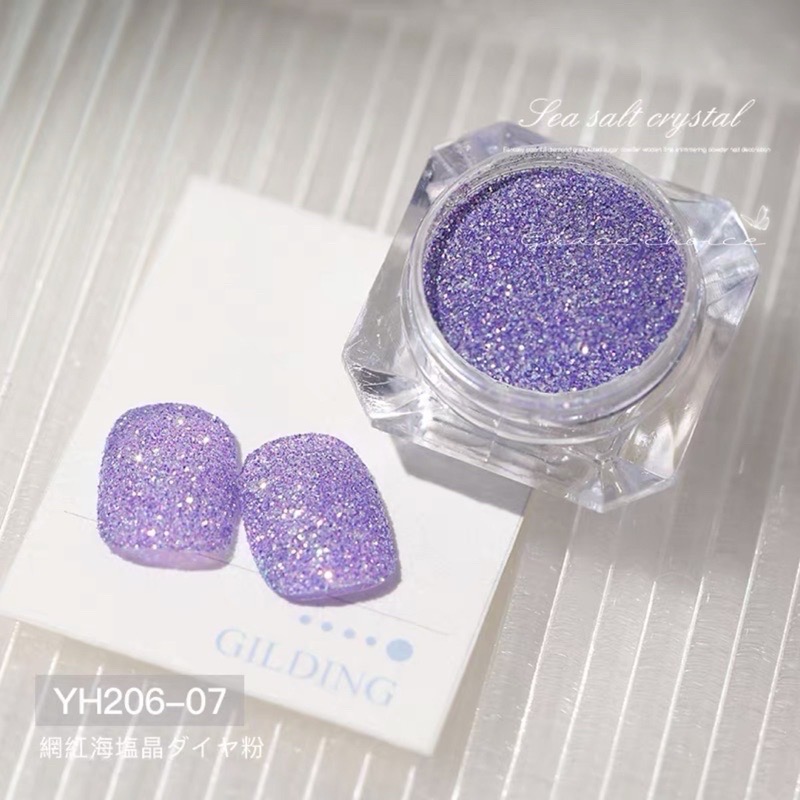 66-6 超閃鐳射亮片水晶砂糖粉 海鹽晶鑽粉指甲裝飾 韓國亮粉 韓國亮片 韓系美甲-細節圖6