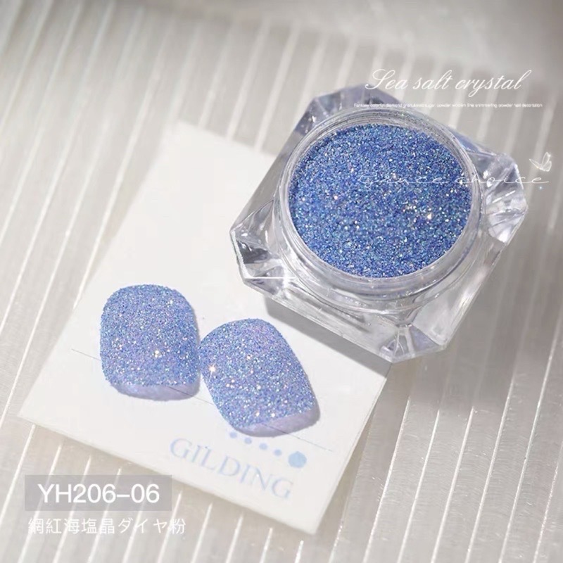 66-6 超閃鐳射亮片水晶砂糖粉 海鹽晶鑽粉指甲裝飾 韓國亮粉 韓國亮片 韓系美甲-細節圖7