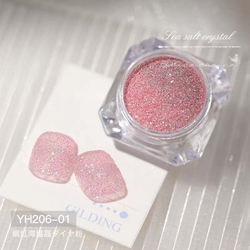 66-6 超閃鐳射亮片水晶砂糖粉 海鹽晶鑽粉指甲裝飾 韓國亮粉 韓國亮片 韓系美甲-細節圖9