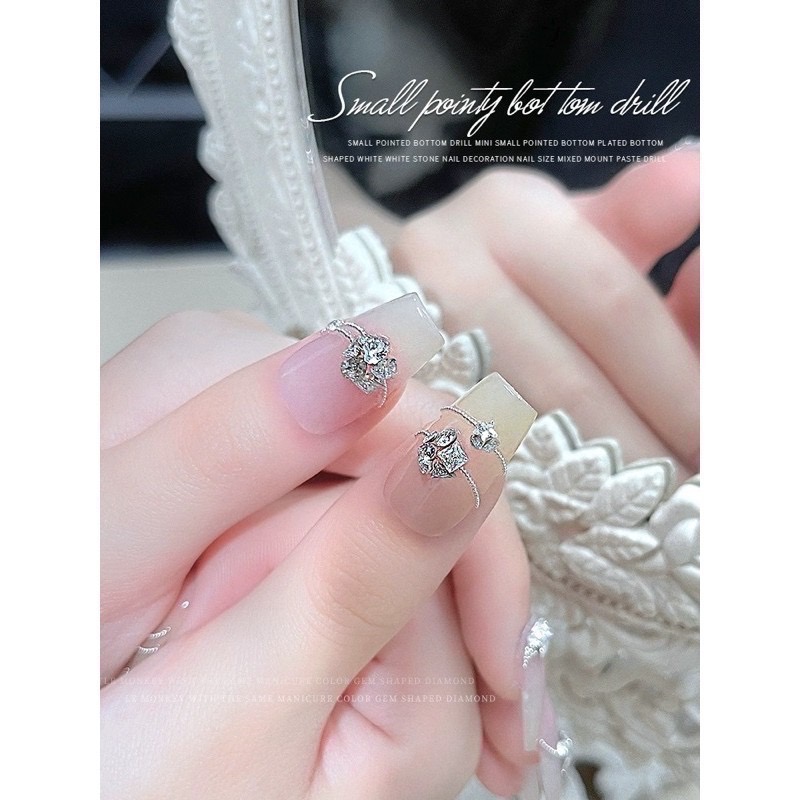 96-6 爆閃 迷你 平底鑽 馬眼 水滴 菱形 倒邊 美甲鑽 異形 鋯石 鑽石 鑽飾 美甲-細節圖2
