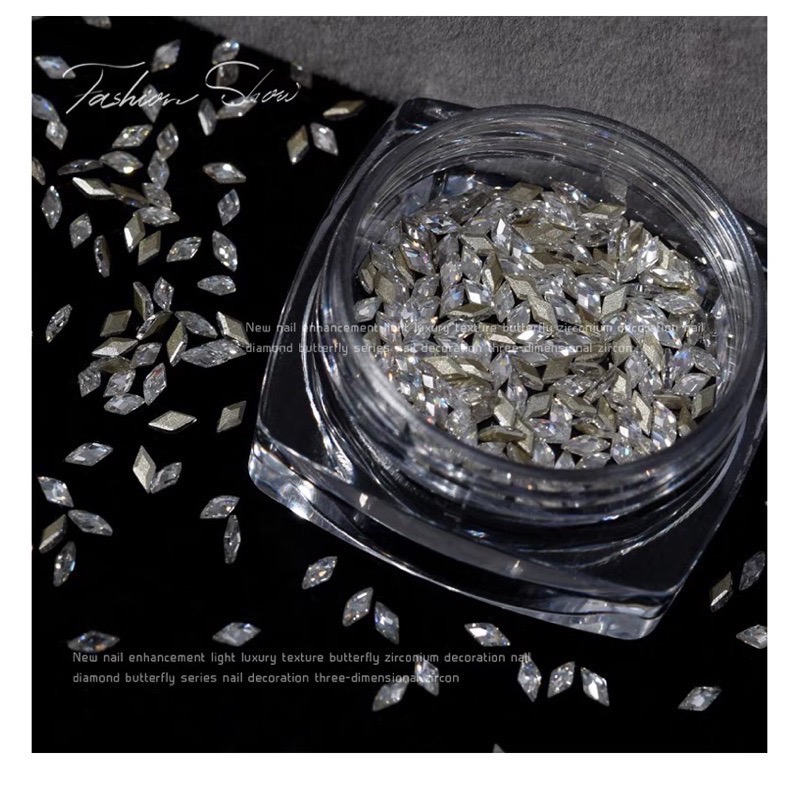 96-6 爆閃 迷你 平底鑽 馬眼 水滴 菱形 倒邊 美甲鑽 異形 鋯石 鑽石 鑽飾 美甲-細節圖4