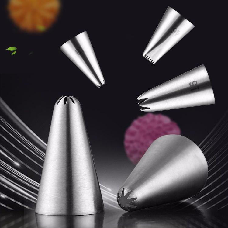 【現貨】🍊小號304不鏽鋼尖頭泡芙 無縫 泡芙裱花嘴  曲奇餅乾裱花嘴  馬林糖 奶油蛋糕裱花嘴 烘焙 擠花嘴-細節圖3