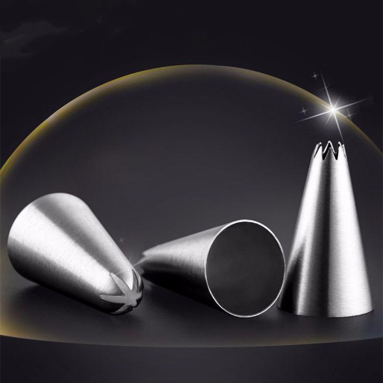 【現貨】🍊小號304不鏽鋼尖頭泡芙 無縫 泡芙裱花嘴  曲奇餅乾裱花嘴  馬林糖 奶油蛋糕裱花嘴 烘焙 擠花嘴-細節圖4