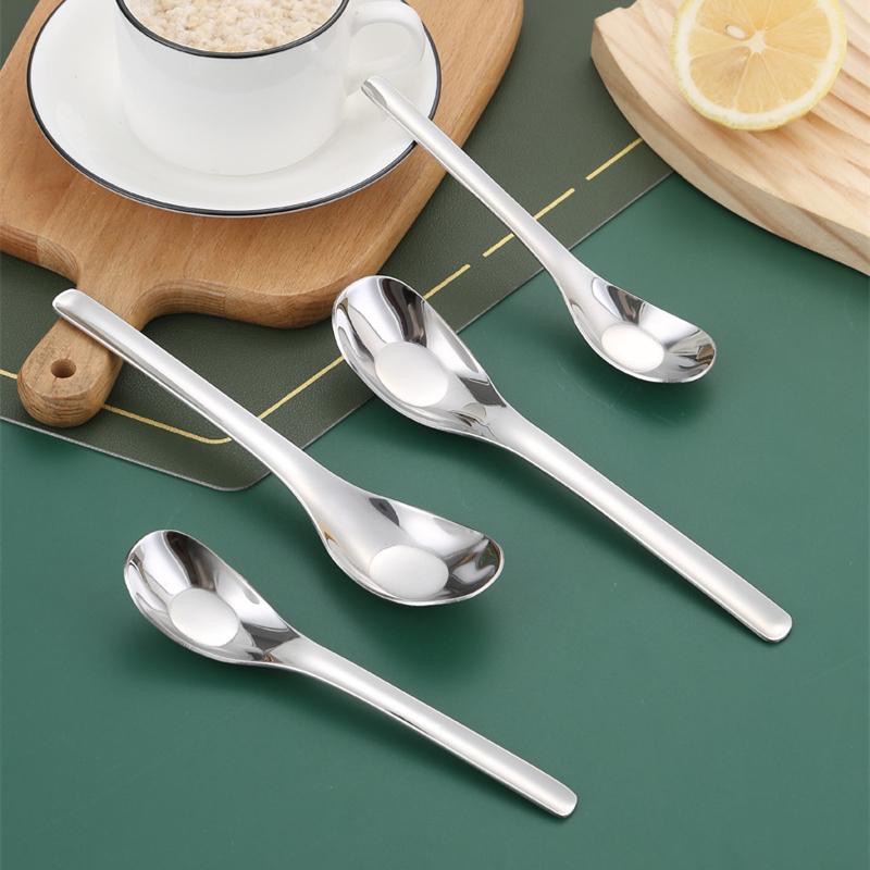 【現貨】🍊304不鏽鋼湯匙 餐具加深湯匙 元寶湯勺 喝湯 長柄勺子-細節圖3