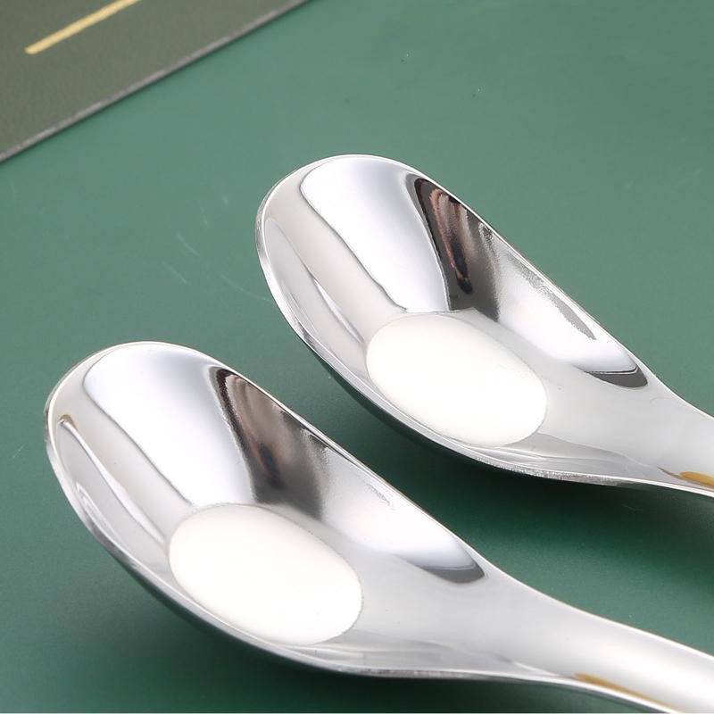 【現貨】🍊304不鏽鋼湯匙 餐具加深湯匙 元寶湯勺 喝湯 長柄勺子-細節圖5