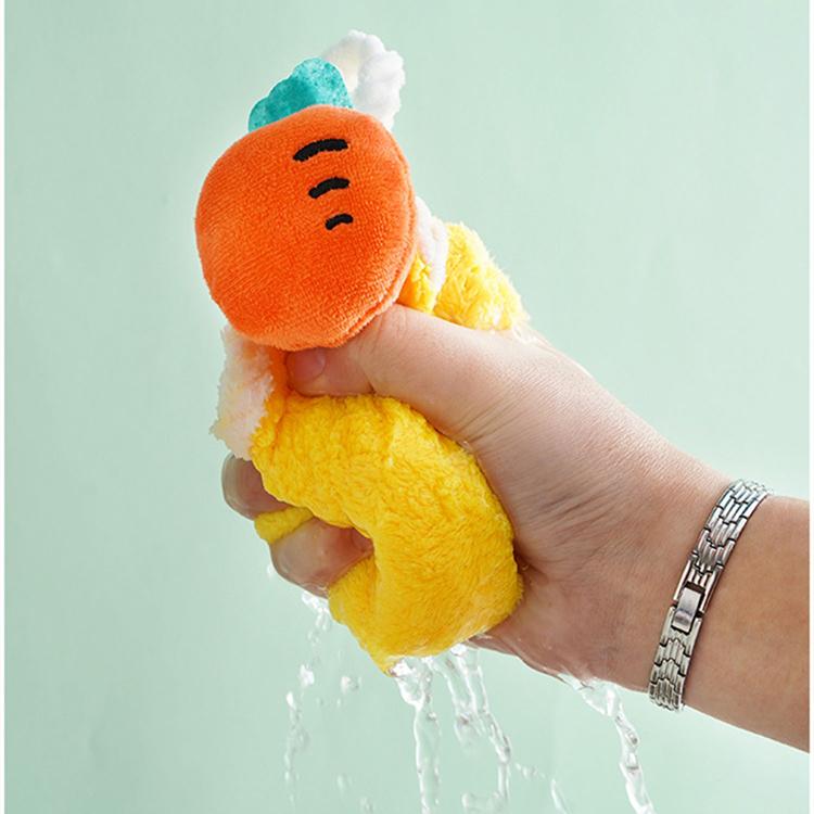 【現貨】🍊可愛卡通 珊瑚絨不掉毛 吸水 擦手巾 毛巾 廚房抹布-細節圖4