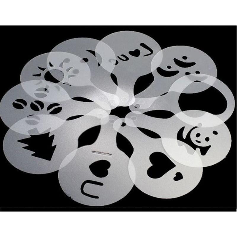 【現貨】16件套裝 花式拿鐵咖啡拉花神器 卡布基諾 噴花模-細節圖4