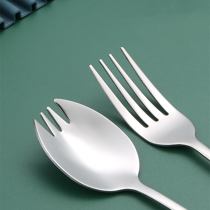 【現貨】🍊304不鏽鋼湯匙 餐具 湯匙 叉子 勺子 沙拉叉 長柄湯勺 吃飯 便當-細節圖5