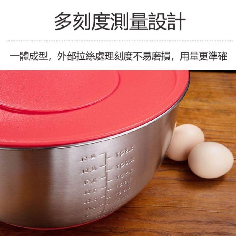 【台灣現貨】🍊304不鏽鋼 加深防滑 帶刻度 打蛋盆 料理盆 鋼盆 烘焙-細節圖6