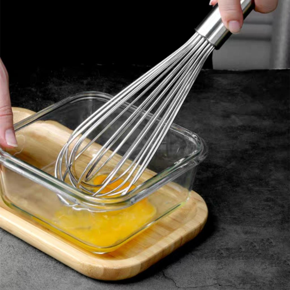 【現貨】🍊10吋12吋8線小號大號加粗 16線 不鏽鋼手動打蛋器 奶油打發器攪拌器 烘焙工具-細節圖3