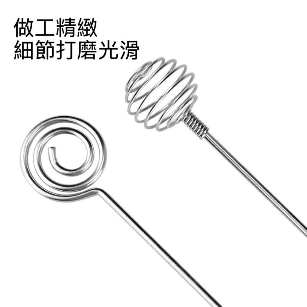 【附發票】🍊304不鏽鋼蜂蜜攪拌棒 手動 螺旋攪拌器 牛奶 打蛋器 取蜜棒-細節圖4