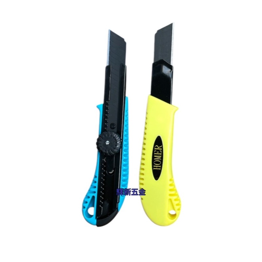 *含稅《驛新五金》HOMER 銳黑刃美工刀 美工刀 刀 銳黑刀片 轉式 / 推式(不挑色)-規格圖3