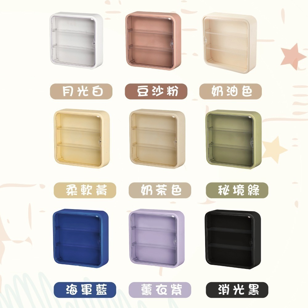 壁掛公仔展示盒【免鑽孔】台灣出貨快 公仔收納盒 公仔盒 盲盒展示盒 公仔展示櫃 展示櫃 壓克力展示盒  透明收納盒-細節圖2