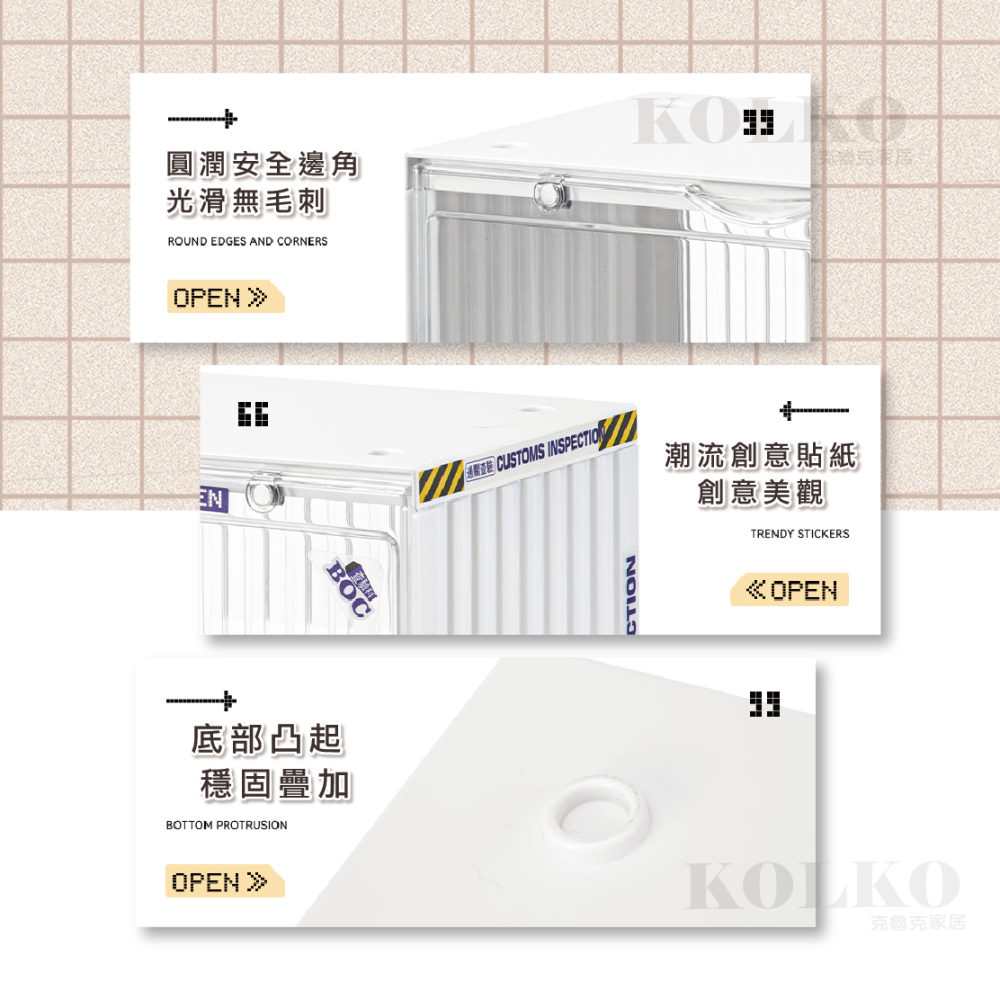 台灣出貨🔥公仔展示盒 公仔收納展示櫃 盲盒收納 公仔盒 展示櫃 展示盒 透明公仔收藏盒 置物 公仔收納盒 模型收納盒-細節圖9