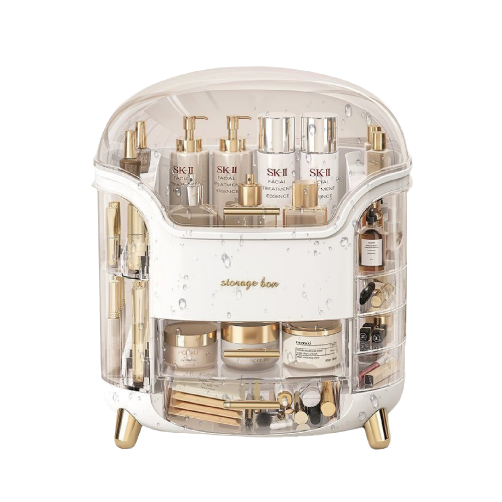 台灣公司貨🔥化妝品收納盒 保養品收納 口紅收納盒 美妝箱 美妝箱 化妝品收納箱 禮物 化妝箱 大容量整理-細節圖2