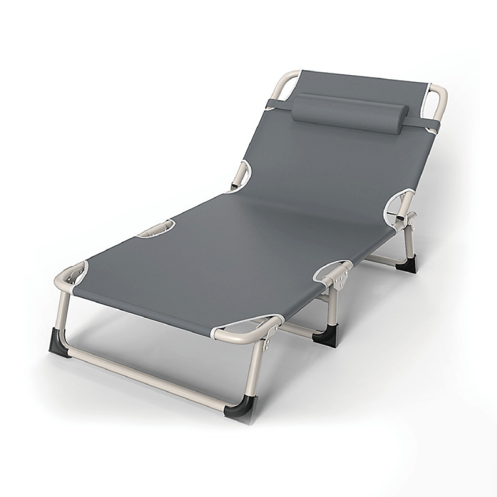 免安裝多段調節折疊床 摺疊床 行軍床 看護床 居家 戶外 辦公 露營 躺椅-細節圖2