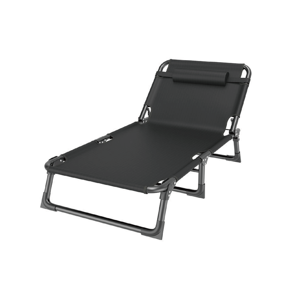 免安裝多段調節折疊床 摺疊床 行軍床 看護床 居家 戶外 辦公 露營 躺椅-細節圖3