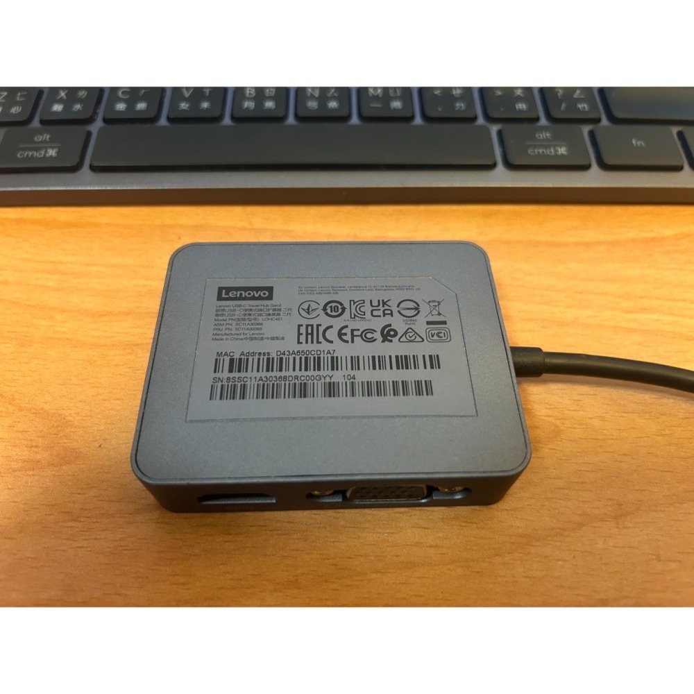 LENOVO 聯想 65W USBC TYPE-C ,贈送Travel Hub-細節圖2