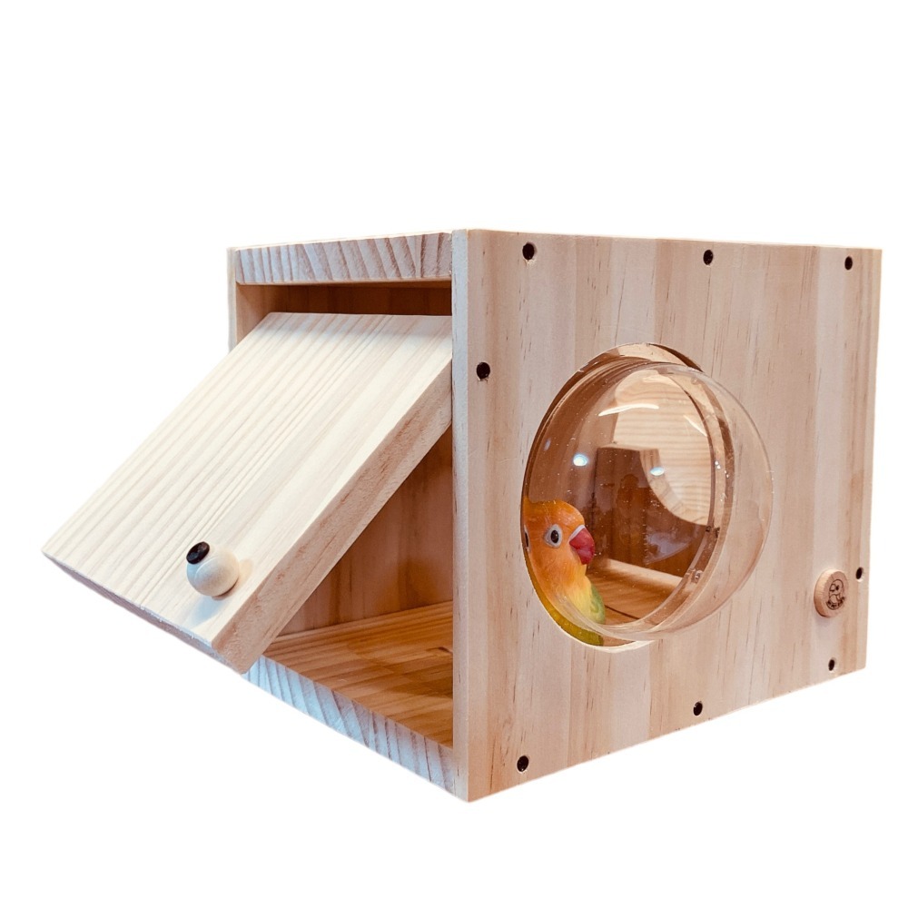 MY PET BIRD  太空艙鸚鵡小木屋 /鳥窩/鳥巢/巢箱W459-細節圖4