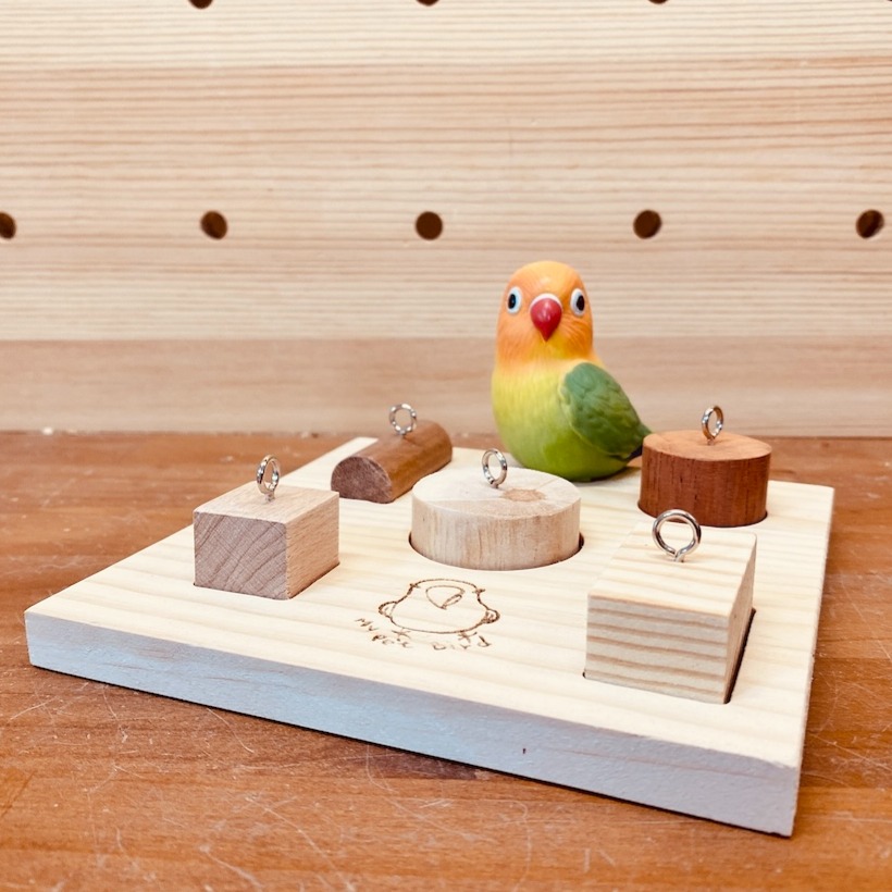 MY PET BIRD 提升寵物樂趣與智慧/中型鸚鵡專用拔拔樂玩具 W061-細節圖8