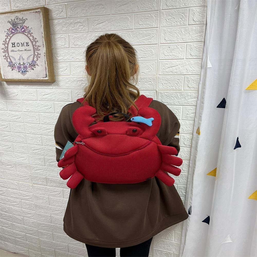 【cozyuti】 螃蟹 造型抗菌後背包 後背包 兒童背包 背包 造型背包 抗菌背包 後背包男 後背包女 禮物-細節圖4