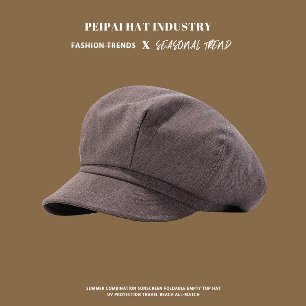 【質感復古報童帽 可調整 棉麻透氣】素面報童帽 報童帽 八角帽 貝雷帽 童軍帽 畫家帽 帽子 可調整帽子 尚未有評價 0-規格圖9