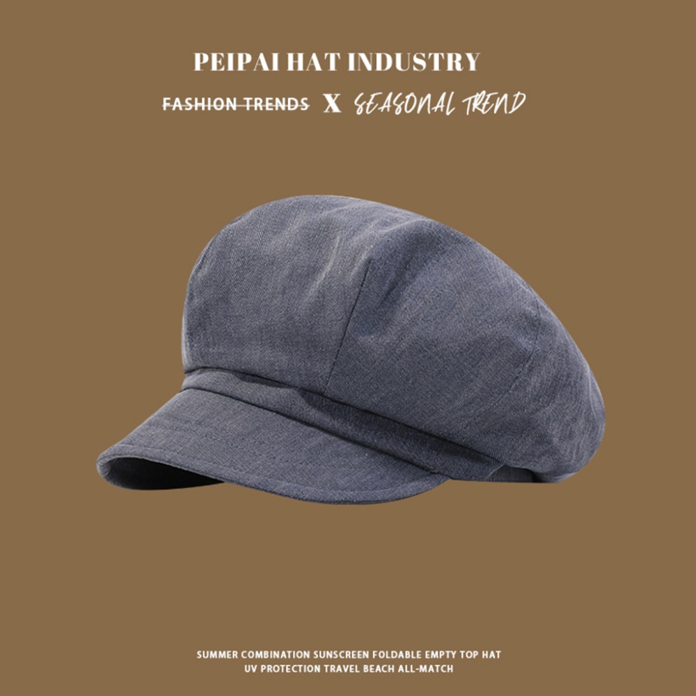 【質感復古報童帽 可調整 棉麻透氣】素面報童帽 報童帽 八角帽 貝雷帽 童軍帽 畫家帽 帽子 可調整帽子 尚未有評價 0-規格圖9